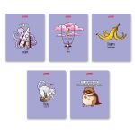 Тетрадь ученическая общая, твин лак, A5+ 40 л. на скобе 65 г/м², белизна 100%, 10 шт, клетка в термоусадочной пленке, 000476 Микс пикс, Светоч 40ТСК5_8_2_1