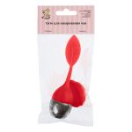 Сито для заваривания чая 4х15 см, 1 шт, №03 красный, S-Chief SHF-0341