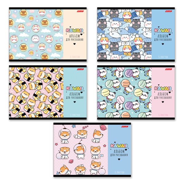 Альбом для рисования 100 г/м², A4 29х20.5 см, 8 л. на скобе, 20 шт, От улыбки 000683, Светоч 8АЛСК4_1_3_9