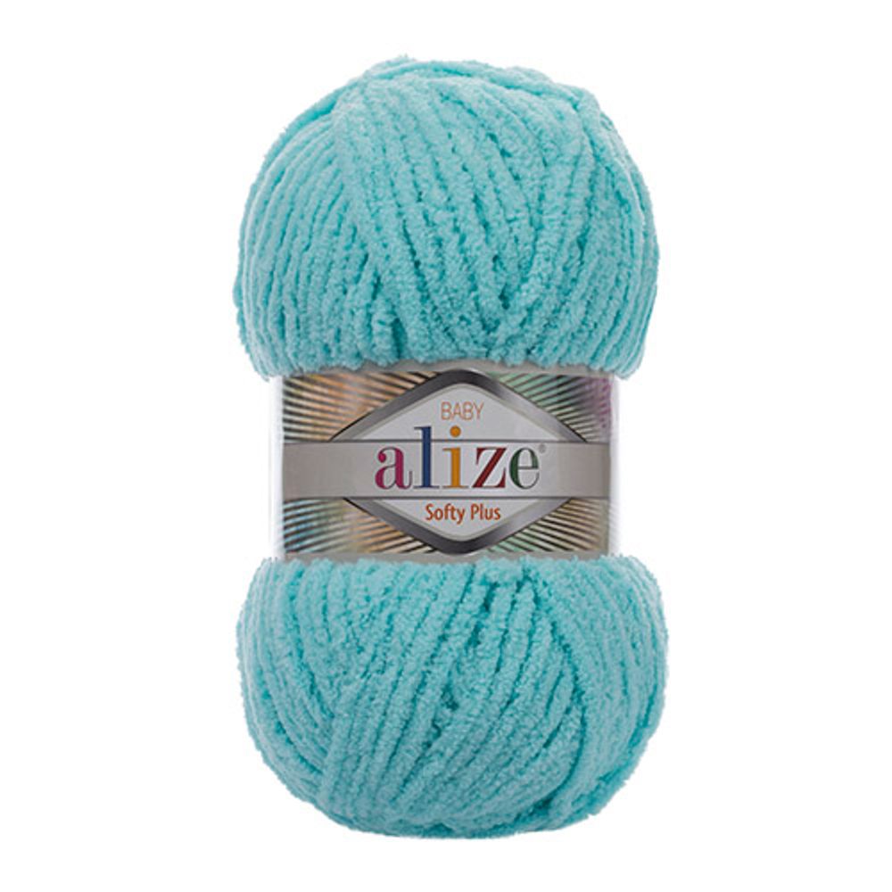 Пряжа Alize (Ализе) Softy Plus / уп.5 мот. по 100 г, 120м, 263 бирюзовый A