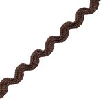 Тесьма вьюнчик 3 мм, 30 м, коричневый