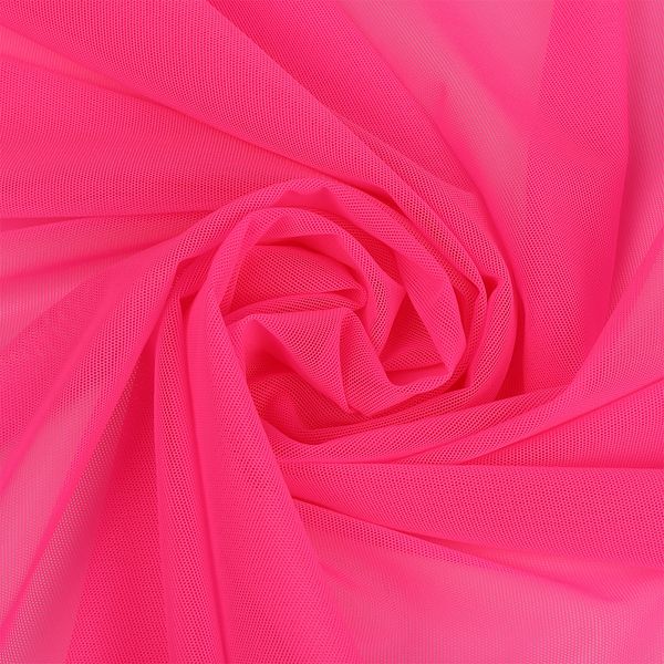 Сетка бельевая эластичная 80 г/м², шир.160 см / 50 метров, 806С розовый неон /068.806/