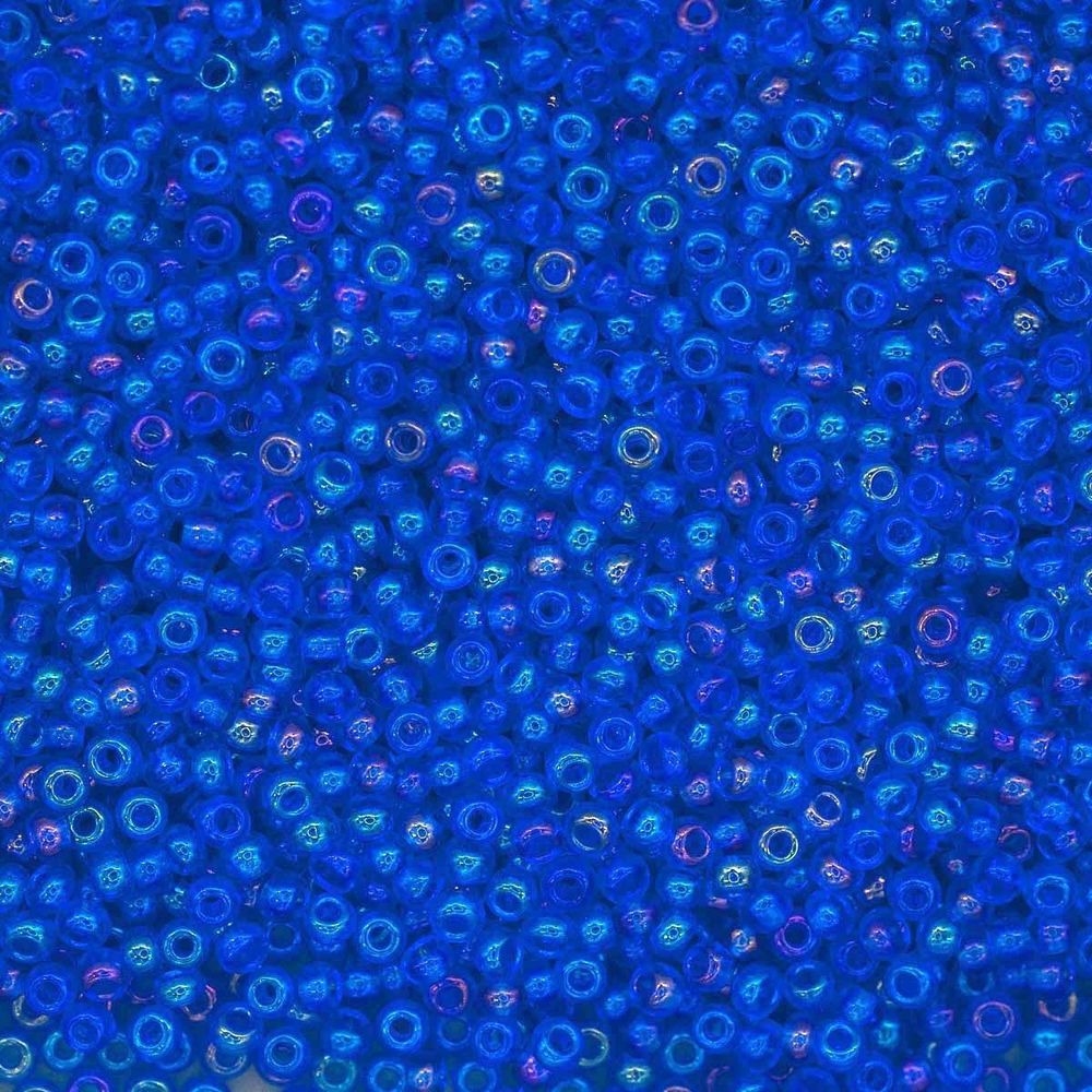 Бисер Preciosa прозрачный с радужным покрытием 10/0 (31050), круг.отв., 500гр