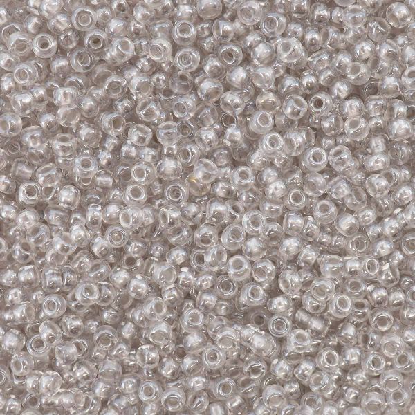 Бисер Preciosa прозрачный с перламутр. цвет.центром 10/0 (2.3 мм), круг.отв, 50 г, (382PD)
