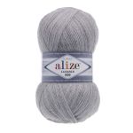 Пряжа Alize (Ализе) Lana Gold 800 / уп.5 мот. по 100 г, 800м, 684 пепельный меланж A