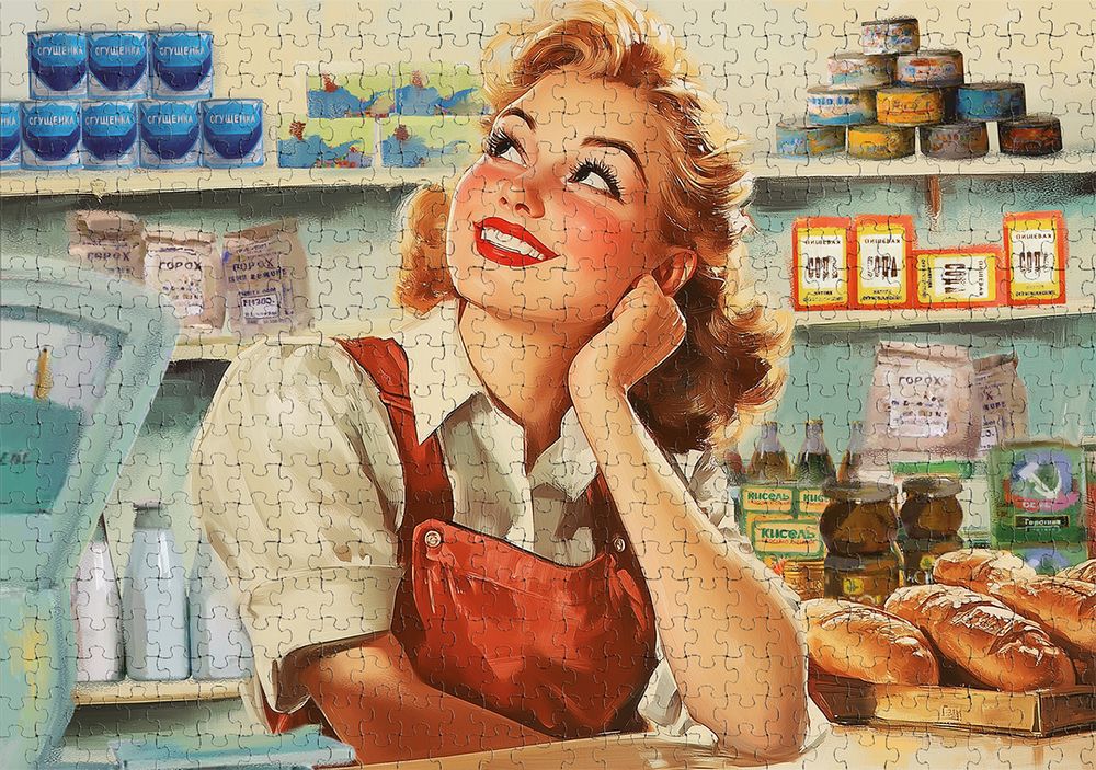 Пазл 1000 элементов, PZL-1000/80 Советский универмаг, Фрея