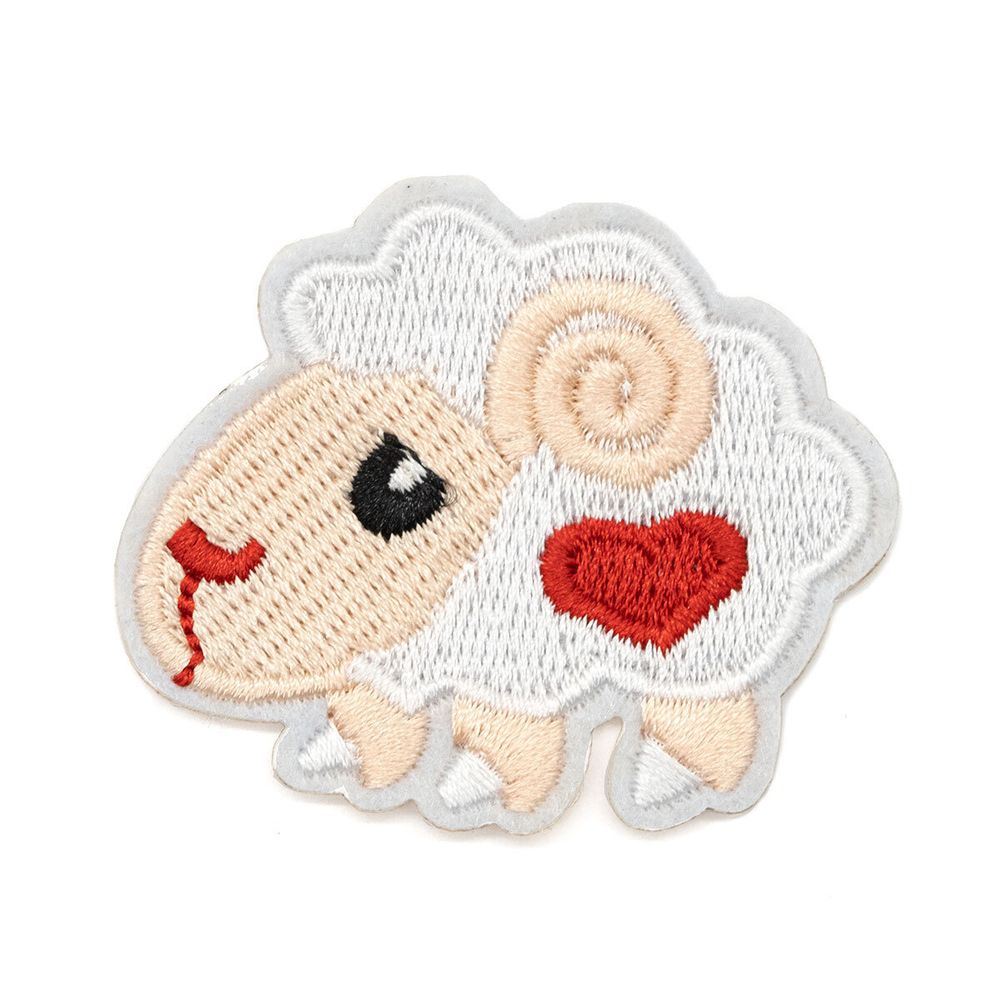 Термоаппликация Овечка с сердечком, 5,3х4,5см, Hobby&amp;Pro