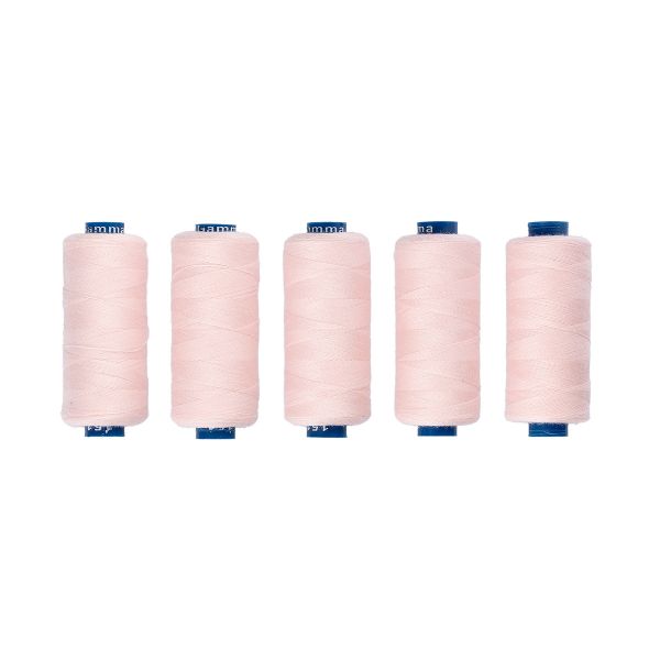 Нитки швейные бытовые Gamma 40/2, 365 м / 5 кат, №151 бл.розовый