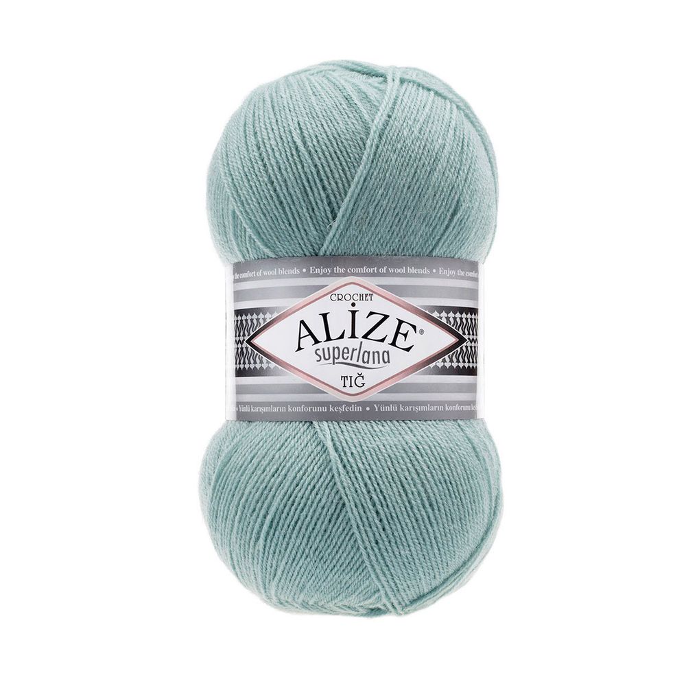 Пряжа Alize (Ализе) Superlana TIG / уп.5 мот. по 100 г, 570м, 463 мята A