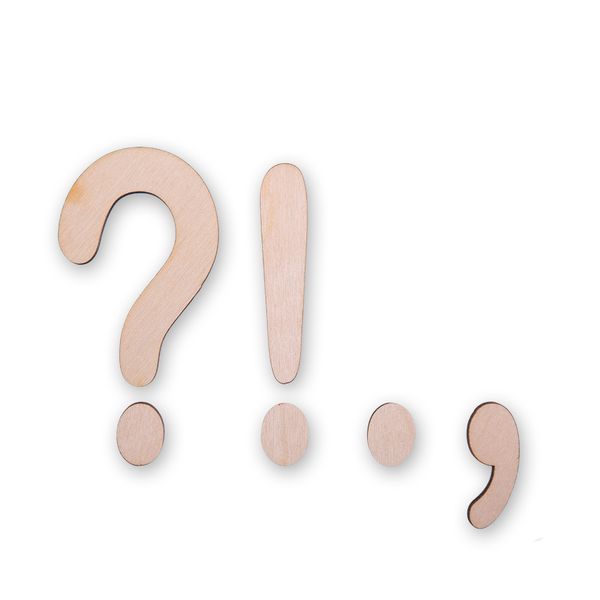 Заготовка из фанеры Знаки, 9 см, Набор 2, ВД-502 Mr.Carving