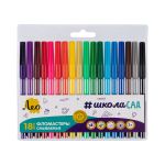 Фломастеры смываемые 18 цв, Лео LSKFP-18