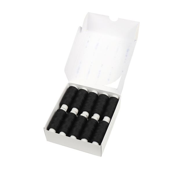 Нитки армированные ПНК им.Кирова 45ЛЛ, бытовые, 200 м / 20 кат., 6818 черный