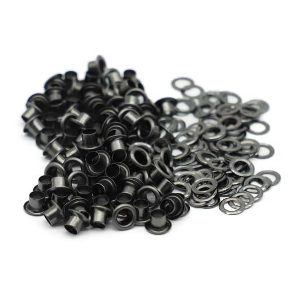 Люверсы металл ⌀_3.0 мм (внутр.), чер.никель, 100 шт, S090811, BIG