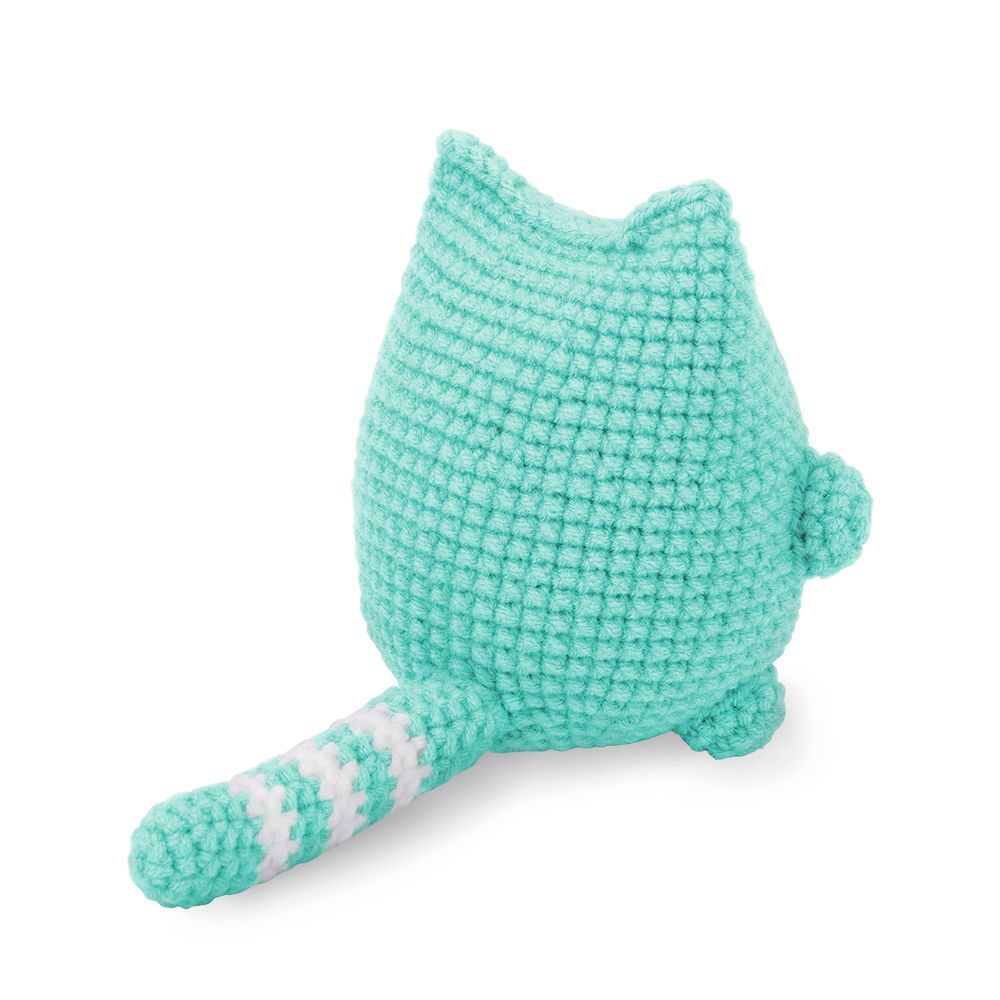 Набор для вязания игрушки Miadolla AMG-0143, Мятный котик, 10 см