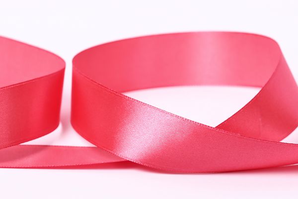 Лента атласная 1-сторонняя 25.0 мм / 33±2 метра, №077 бордовый, в термоплёнке, Gamma