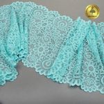 Кружево бельевое эластичное 205 мм / 25 м, TBY.YSTL00839, цв.L422 тиффани, Kruzhevo