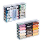 Нитки швейные бытовые Gamma 40/2, 365 м / 10 кат., ассорти 04