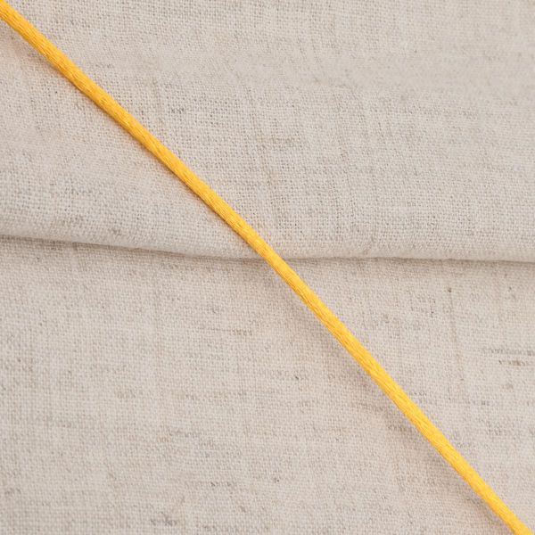 Шнур атласный корсетный ⌀2.0 мм / 45.7 метров, 6 лимонный