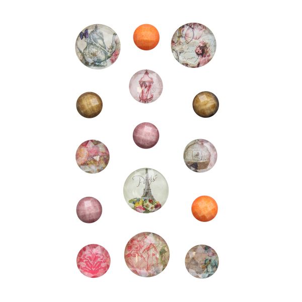 Кабошоны-стикеры, упак./15 шт, Astra&Craft ASS1521