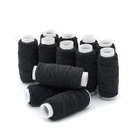 Нитки спандекс ⌀0.6 мм, 0213-5010, черный, 12 катушек