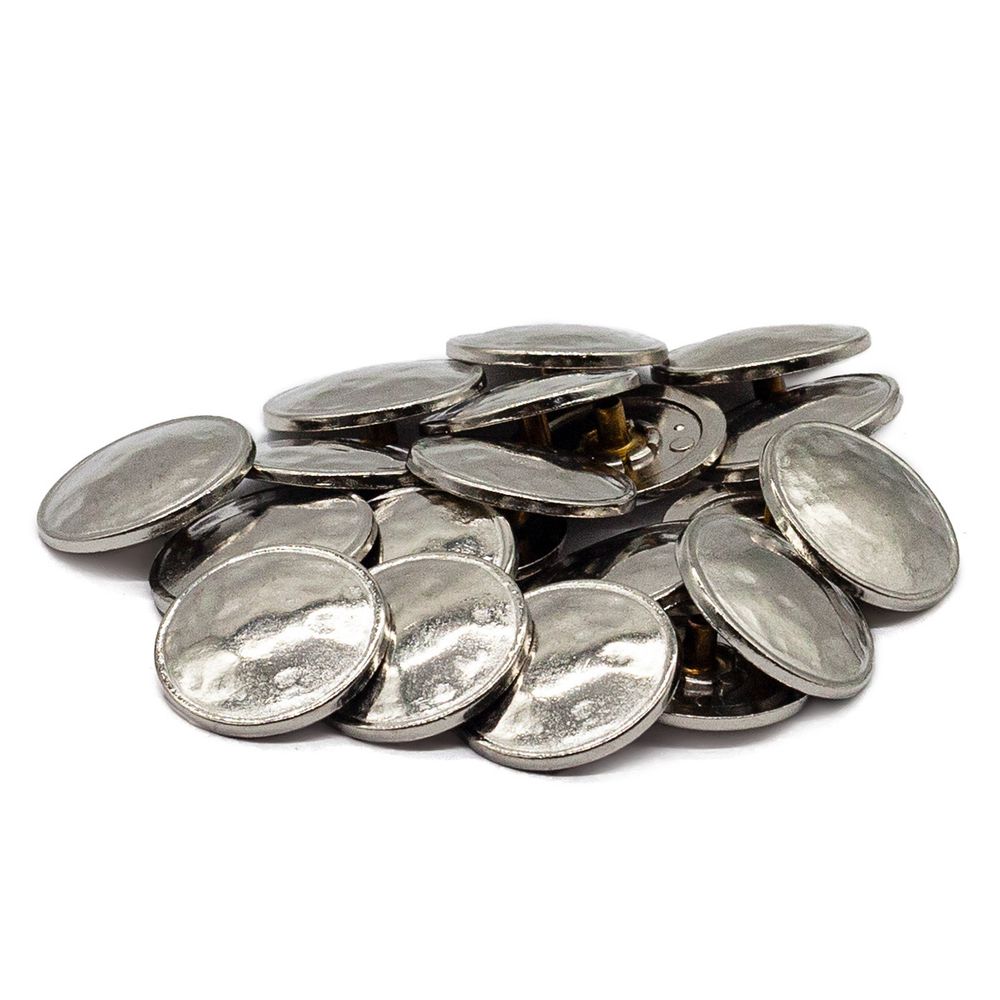 Часть кнопки Альфа (S-образная) ⌀22 мм (A-часть), 5/22 мм. никель, 20 шт