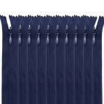 Молния потайная (скрытая) Т3 (3 мм) 1 зам., н/раз., 20 см, синий, 31203 / 20, 10 шт