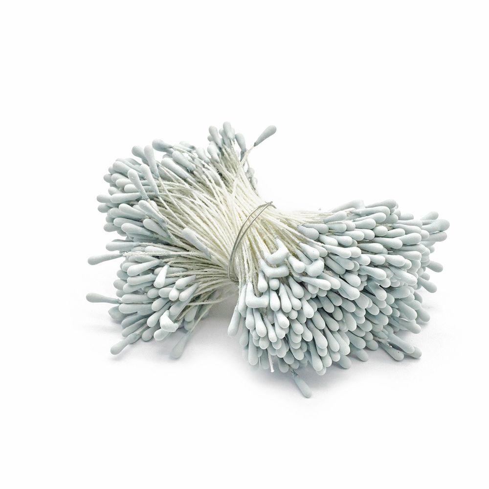 Тычинки для искусственных цветов 6см (серый)