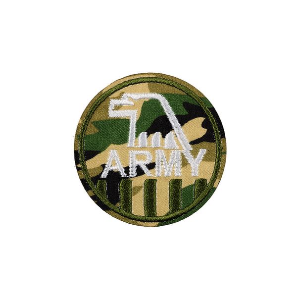 Термоаппликация L №17/5, 5 шт, L080-1 army зеленый 4.8х4.8 см, Gamma