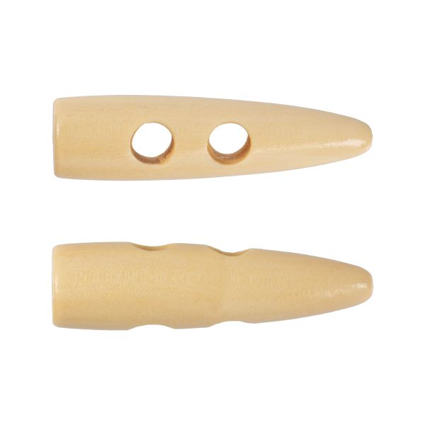 Пуговицы 2 прокола 55 мм, 24 шт, дерево, №277 бежевый, Blitz DRN 0109