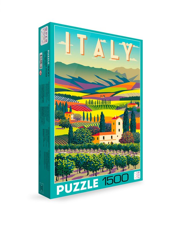 Пазл 1500 элементов, Путешествие. Италия, PZL-1500/17, Фрея