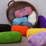 Пряжа Люблю вязать Зефир / уп.3 мот. по 100 г, 295 м, 420 светло-зеленый