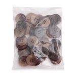 Пуговицы 4 прокола 32L (коричневый), 36 шт, 558082-4