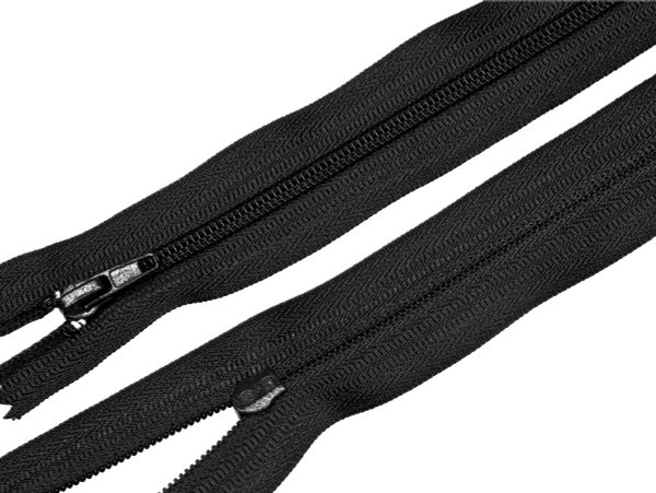 Молния спираль (витая) (цв.SBS) брючная Т4 (4 мм) 1 зам., н/раз., 20 см, автомат, S-580 черный, 2500 шт