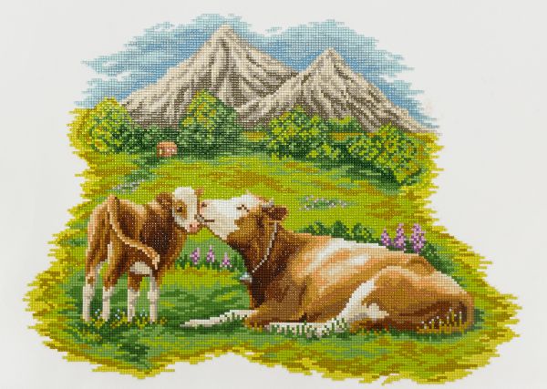 Алмазная (кристальная) мозаика Фрея, Семейная идиллия, 50х35 см