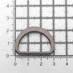 Полукольцо литое металл внутр. 25 мм (внешн. 31х23 мм), плоское, 10 шт, чер.никель ГР, 6881