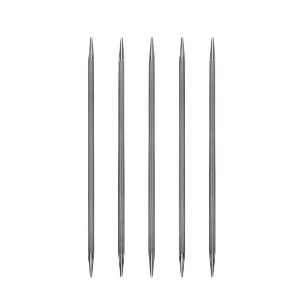 Спицы чулочные металл ⌀4.0 мм, 15 см, 5 шт, Gamma MK5-15