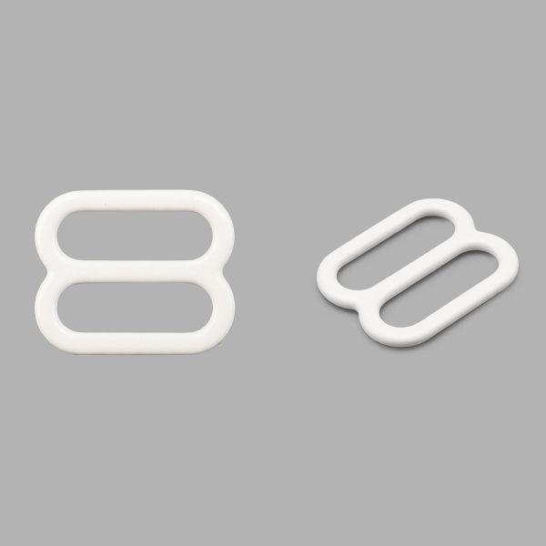 Рамки-регуляторы для бюстгальтера металл 10.0 мм, белый, ГВ1008, 100 шт