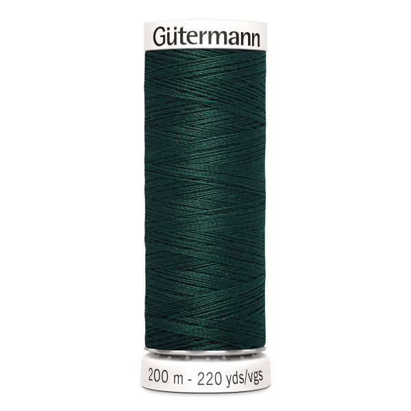Нитки универсальные Gutermann Sew-all, 200м, 018 т.малахит, 5 катушек