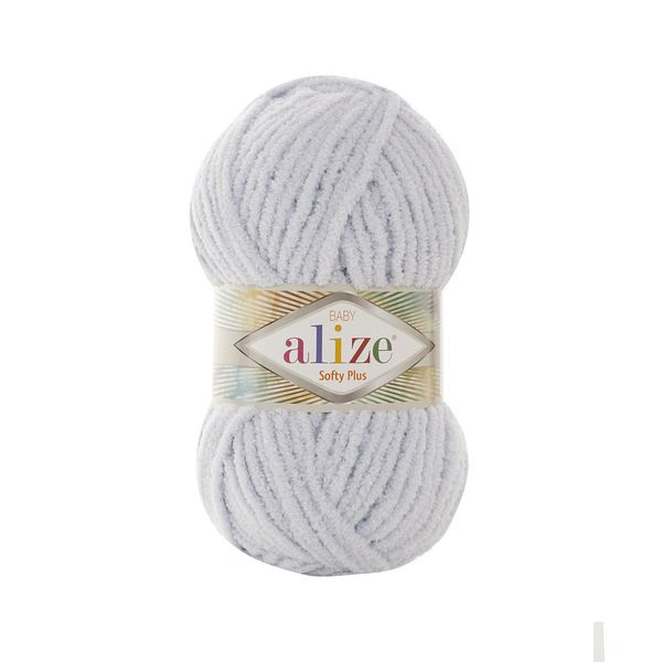 Пряжа Alize (Ализе) Softy Plus / уп.5 мот. по 100 г, 120 м, 500 св.серый
