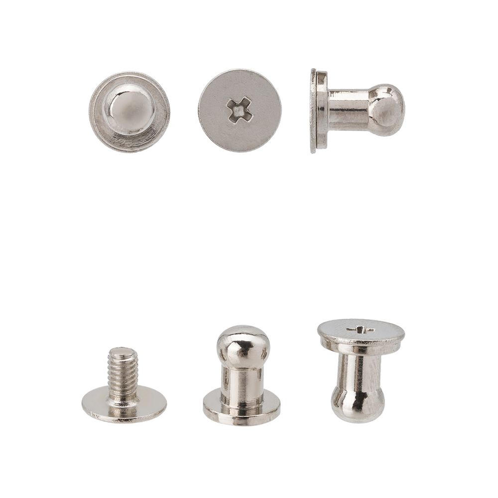 Винт кобурный металл 5х4х7х4 мм, 10 шт, никель, Z05