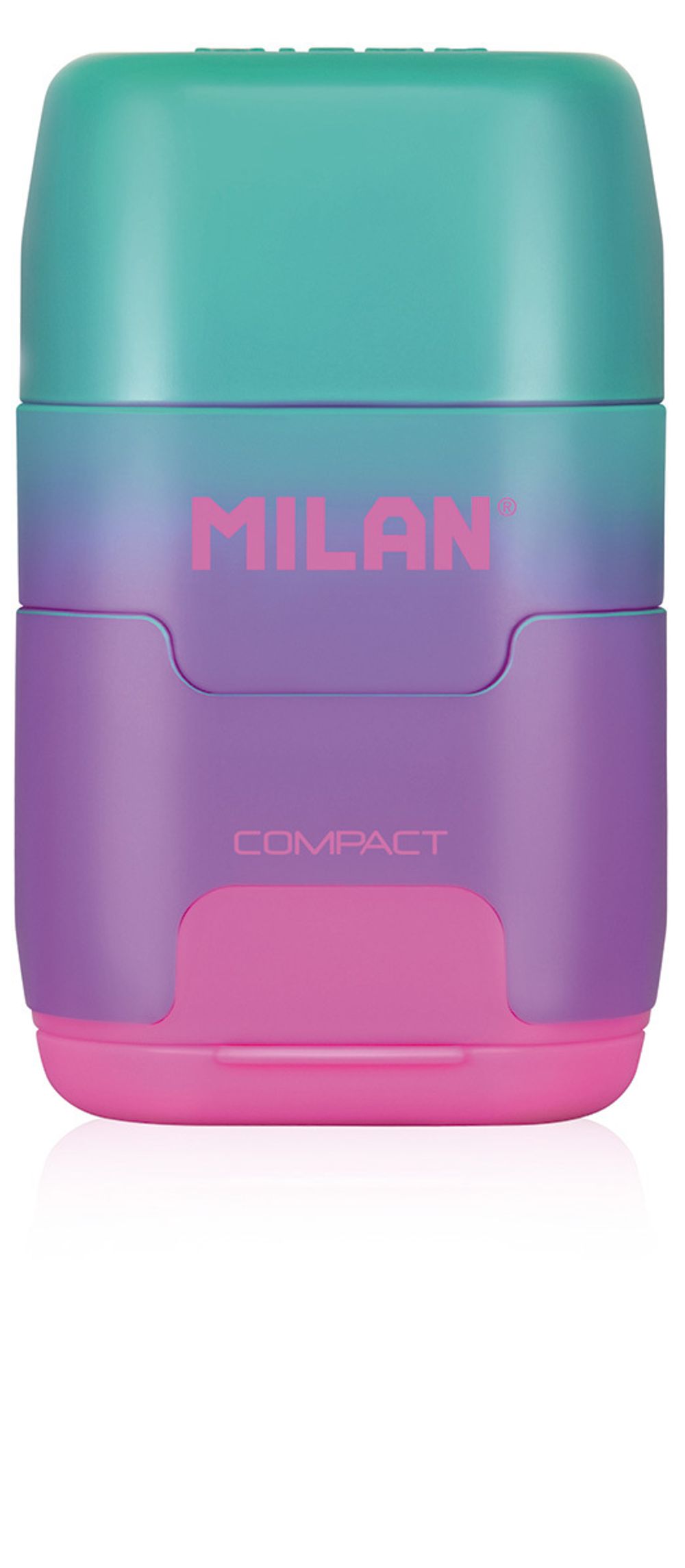 Точилка пластиковая COMPACT Sunset в блистере, сиренево-розовый BYM10423, Milan