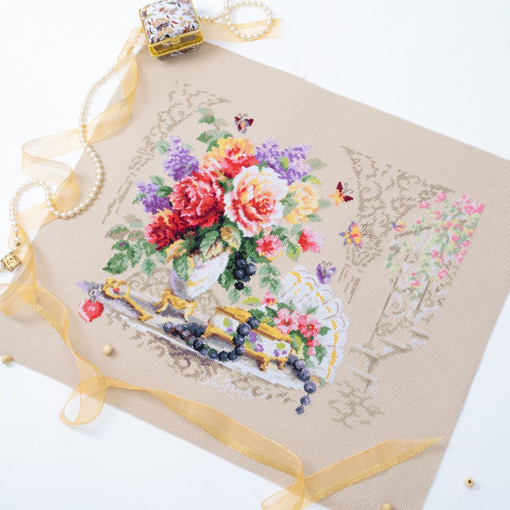 Набор для вышивания нитками Чудесная игла, Дамский каприз, 35х25 см