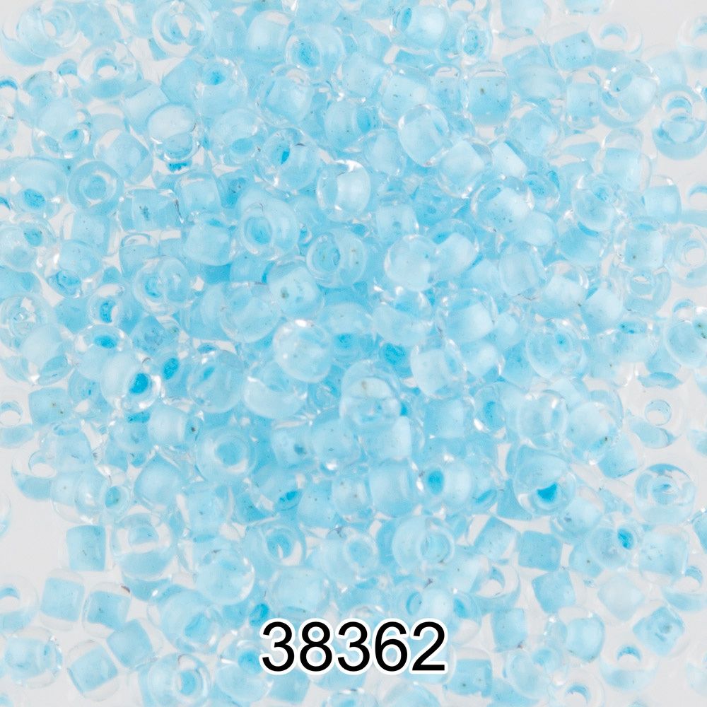 Бисер Preciosa круглый 10/0, 2.3 мм, 500 г, 38362 (Ф595) св.голубой