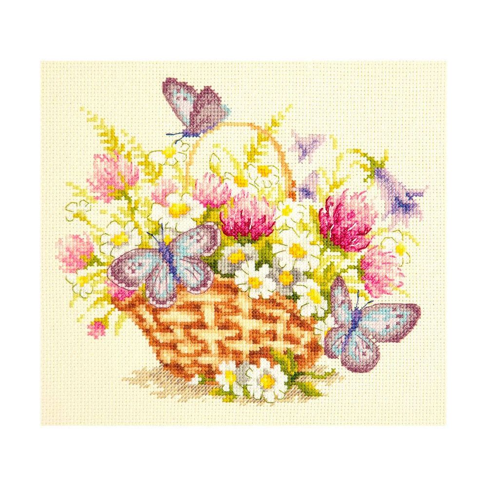 Набор для вышивания нитками Чудесная игла, Летнее настроение 20х17см