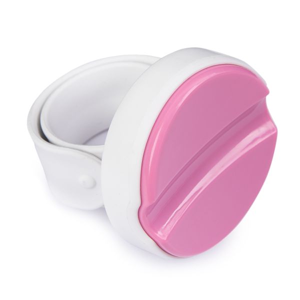 Игольница магнитная на руку 25 см, 1 шт, розовая/белая, Micron CEN-01