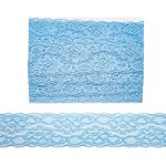 Кружево эластичное (стрейч) 58 мм, 5 м, ±4 см, JD040 голубой