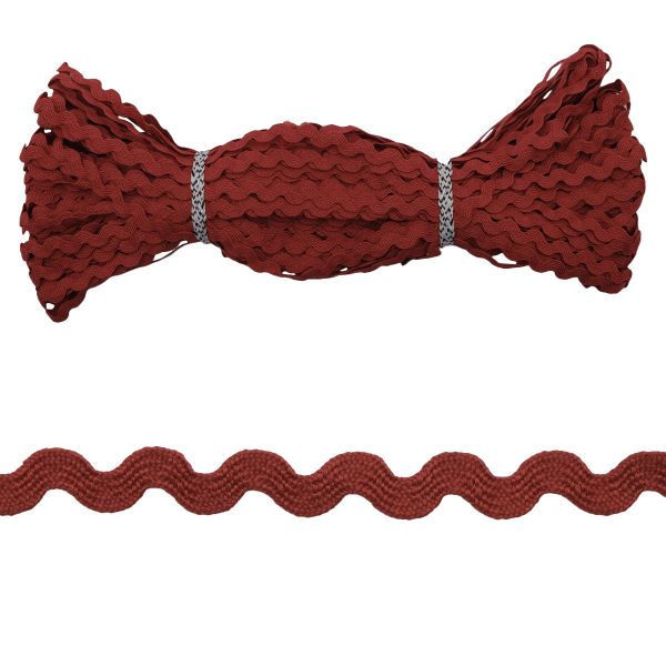 Тесьма вьюнчик 9 мм, 30м, красный