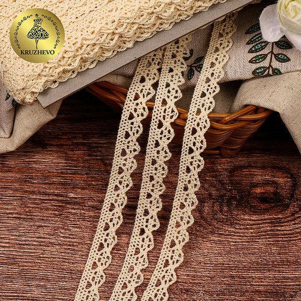 Кружево вязаное (тесьма) 15 мм / 182.8м, 5635 цв.102 молочный, Kruzhevo