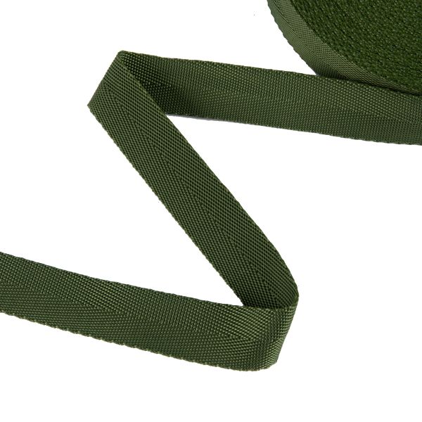 Стропа (ременная лента) 25 мм / 25 метров, елочка, оливковый/olive, Gamma 3074