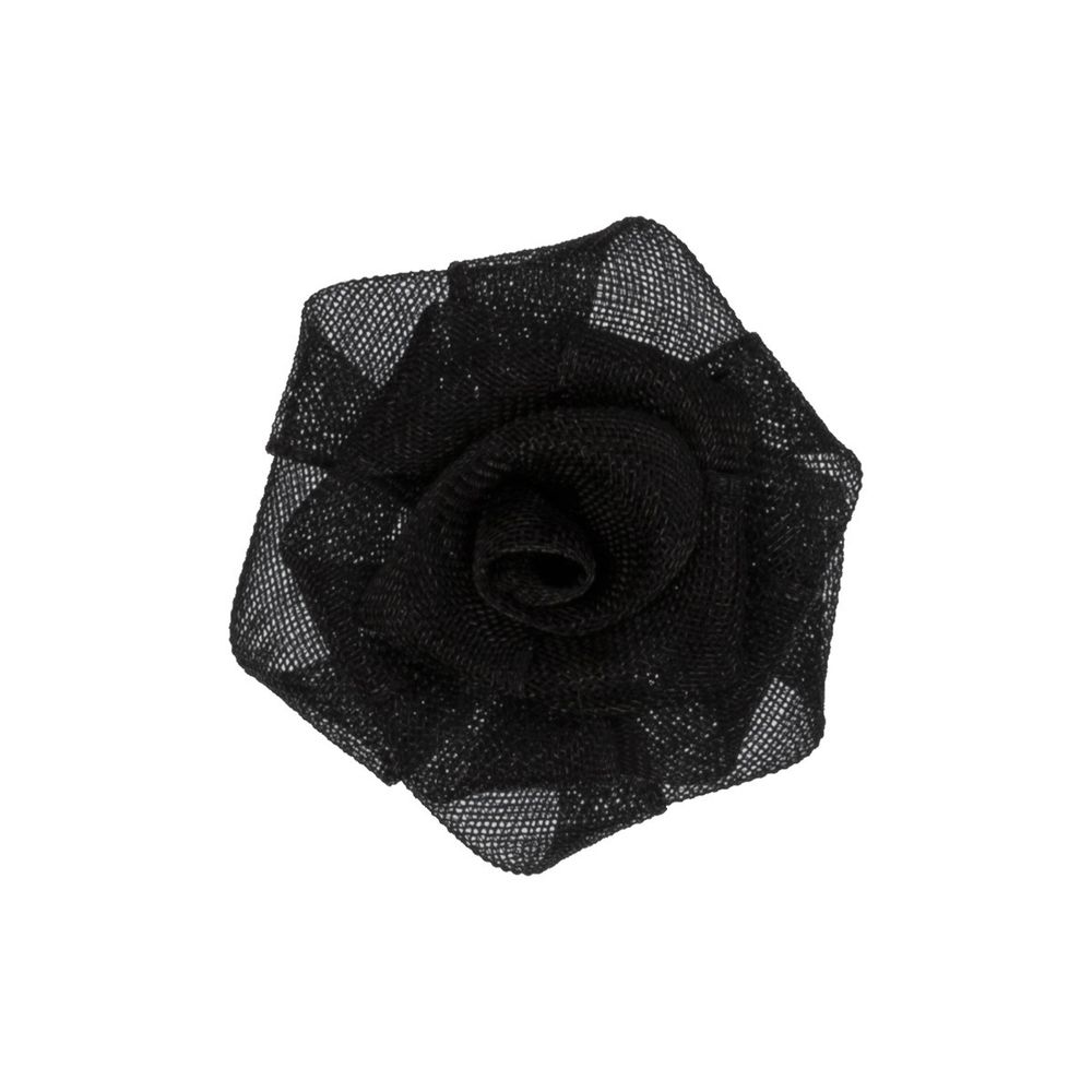 Цветочки пришивные 3х3 см, 6 шт, №112 черный, Blitz 73